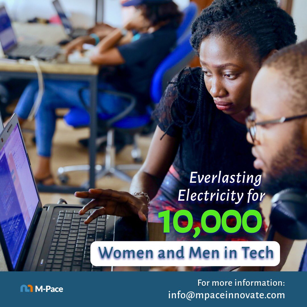 mpace_solartech's tweet photo. Tech is considered the oil &amp; gas of the future yet, epileptic electricity becomes an issue in the industry. 

M-PACE wants to provide constant electricity for 10,000 Nigerian Youths in Tech at a very affordable cost.  

Click here https://t.co/sRMRs1Uehz for the survey

Thank you https://t.co/cEADsyy93U