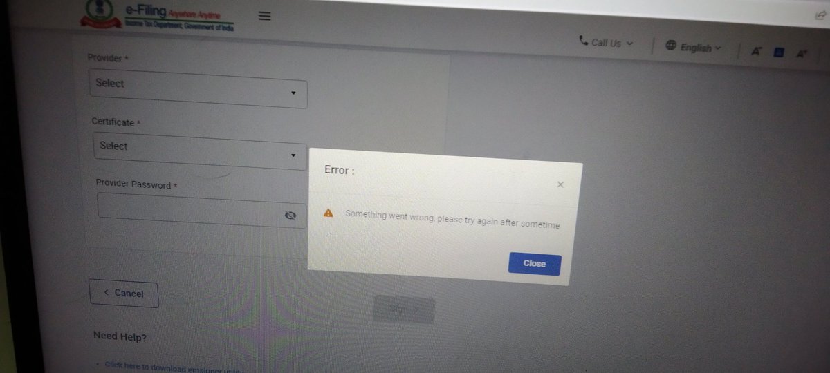 _snehalraut_'s tweet photo. Income Tax Portal is not working properly now. Facing the problems in Data Sign Section (DSC section). Unable to sign a single audit report in last 1 hour. @IncomeTaxIndia #Extend_Due_Date_Immediately #Extend_TaxAudit_Due_Date https://t.co/ZE88kSld8h
