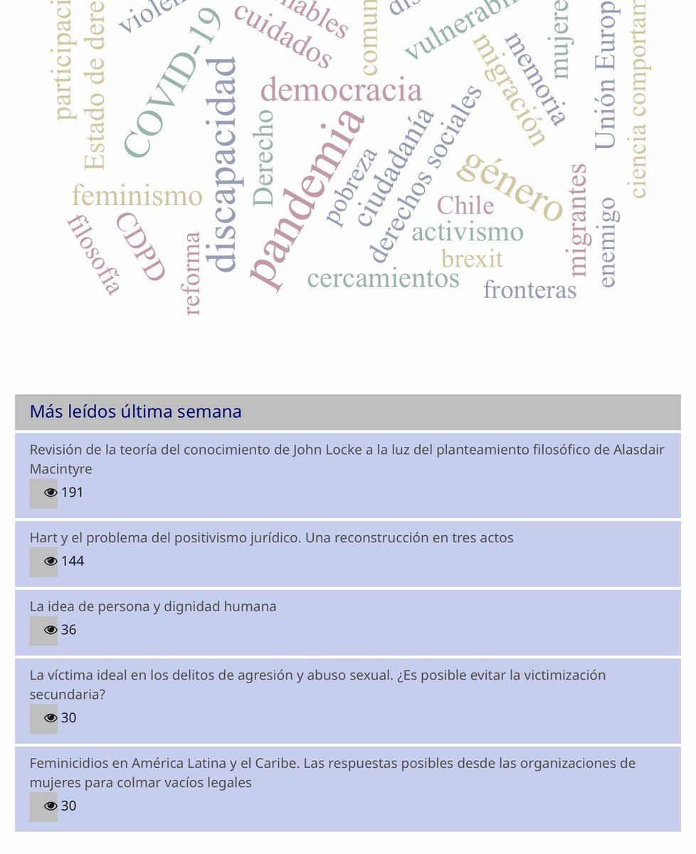 🌪 Los más leídos de la última semana 
🔵 Revista UNIVERSITAS <a href="/RevUniversitas/">Revista UNIVERSITAS</a>