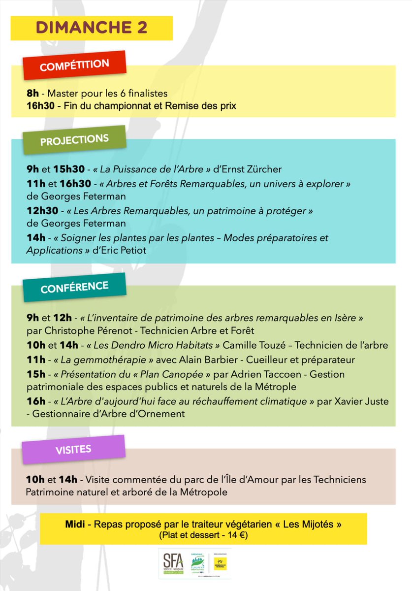🗓️La #MSA est partenaire des rencontres régionales d'arboriculture Sud-Est 2022 et c'est en ce moment au Parc de l'île d'amour à Meylan ! Championnat régional, stands, ateliers, démos, conférences, visites commentées, buvette... A vous de faire votre programme. Entrée gratuite.