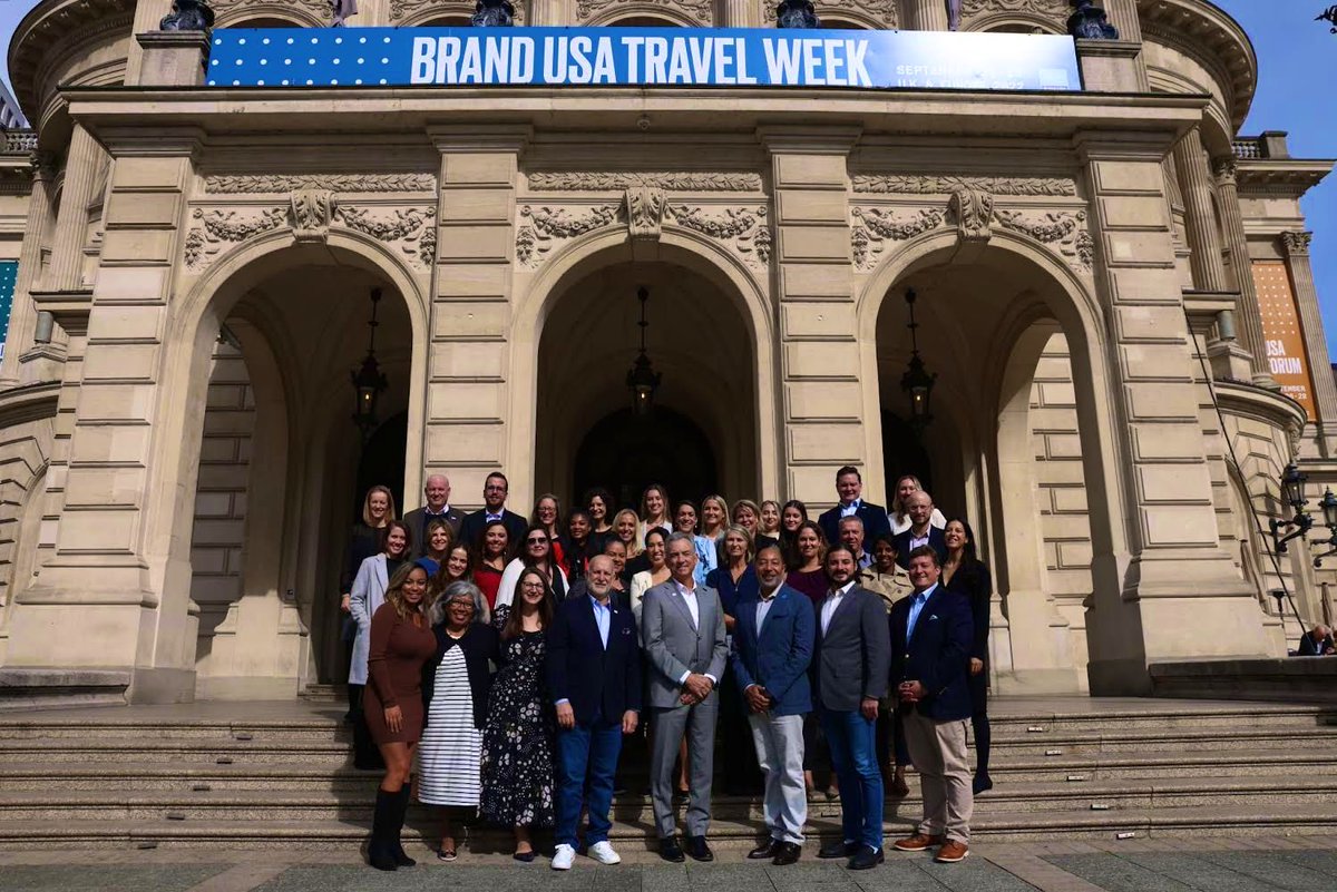 tgarz's tweet photo. It’s been the most incredible week. I am so proud of our team for pulling off the best ever #BrandUSATravelWeek yet! Thank you to our destination partners as well as our U.K. and European travel trade and media friends for celebrating the wealth of stories across the #USA with us https://t.co/0aP73RuKwk