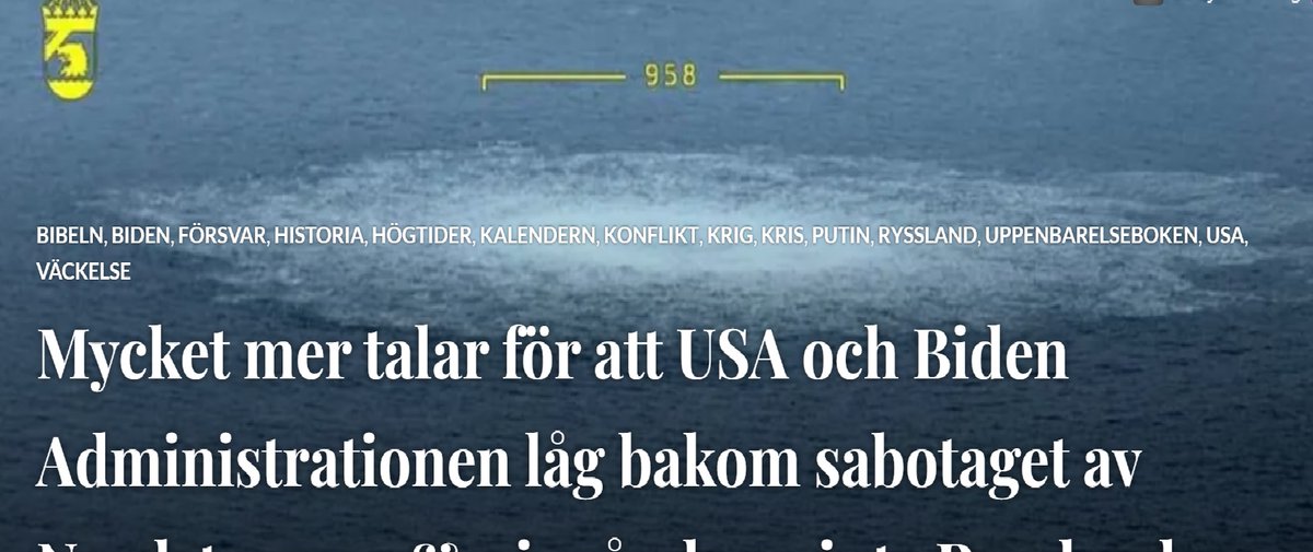 nasta_dag's tweet photo. Mycket mer talar för att USA och Biden Administrationen låg bakom sabotaget av Nordstream 1 &amp; 2 i måndags, inte Ryssland…https://t.co/Q672EJKBRn #svpol #nordstream #sabotage #bibeln #neutralitet #sanning #objektiv https://t.co/Y7kU9l02ie