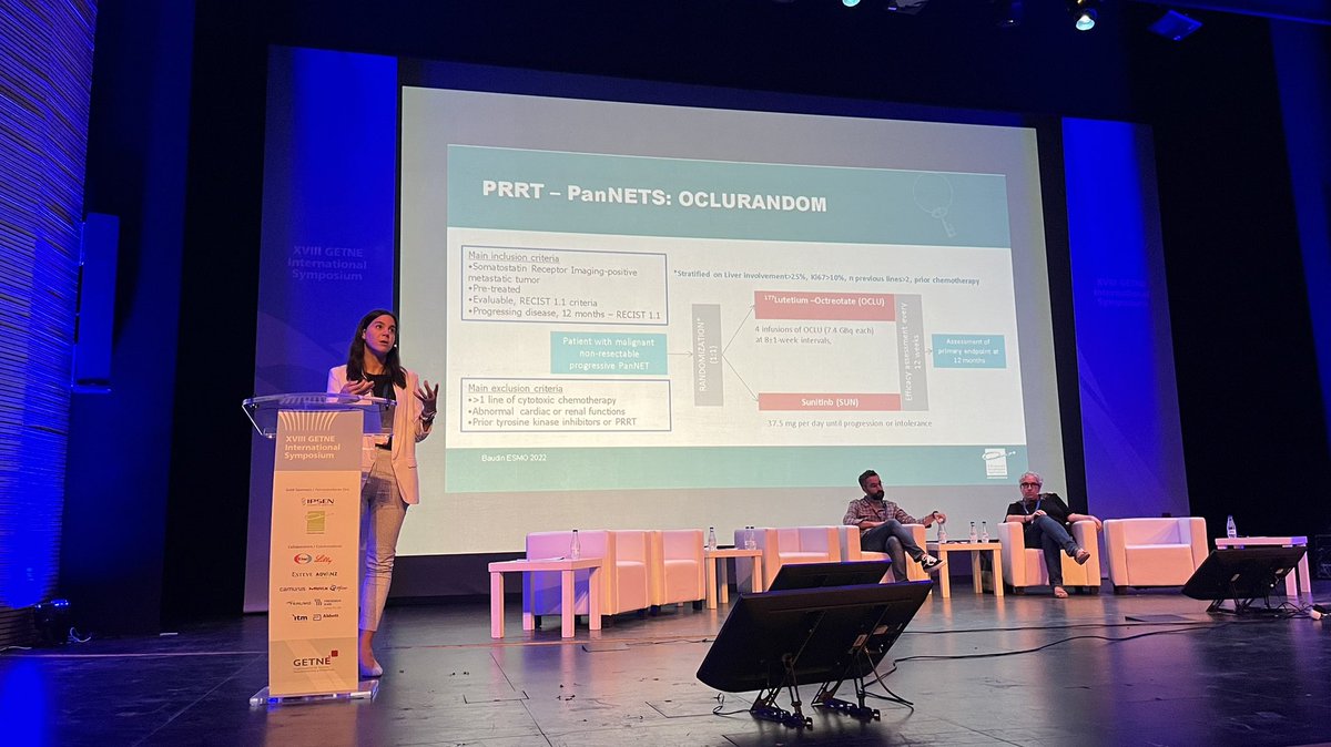 DrAngelaLamarca's tweet photo. Great discussion on the role of #PRRT in #NETS during #GETNE22. Take home message, MDT remains the key. Always a pleasure to share the stage with outstanding colleagues #JavierAller @garciaburillo. @GrupoGetne https://t.co/7RkR6P6DzC