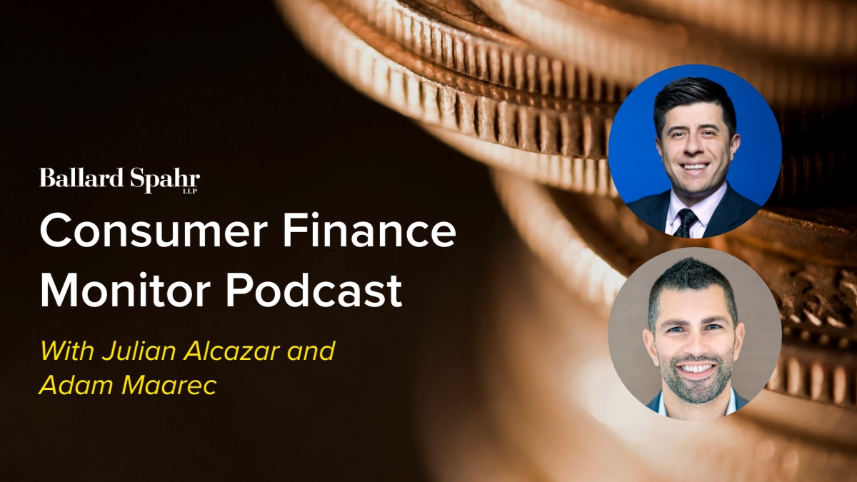BallardSpahrLLP's tweet photo. We take a close look at #openbanking and #dataaggregators on the latest episode of our #ConsumerFinance Monitor podcast. Julián Alcázar of the @KansasCityFed and Adam Maarec of @CapitalOne join @AlanKaplinsky: https://t.co/zkarAQlC7K https://t.co/ltlaRSl82z