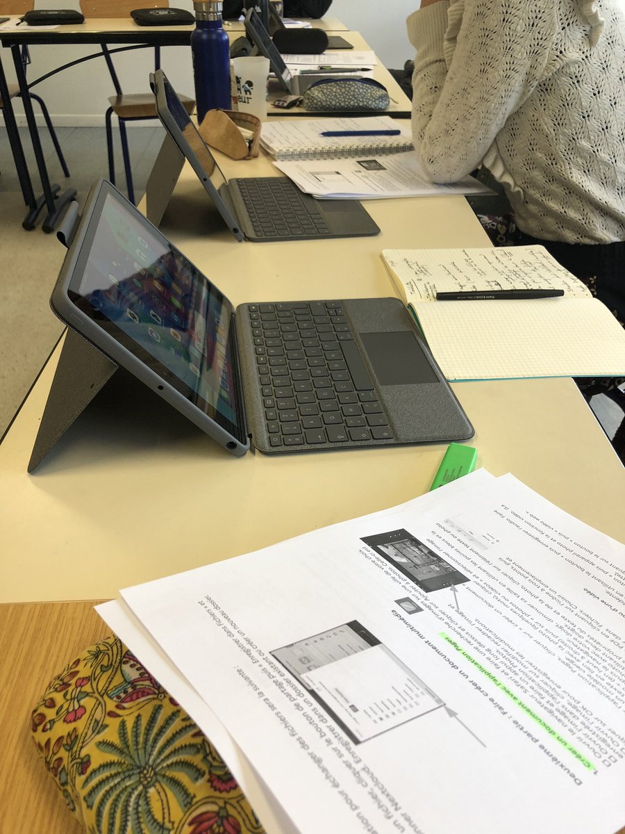 natachaelsa's tweet photo. Aujourd’hui formation #tablettes76 au collège Camille Claudel, merci pour l’accueil @TfNadia2. cc @DraneNormandie https://t.co/dj9grUNUaJ