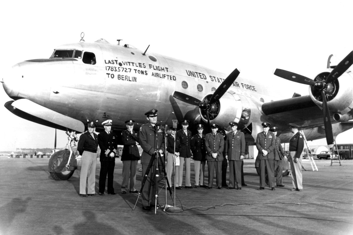 On this day: September 30, 1949: The Berlin airlift was officially terminated after 277,264 flights delivering 2.3 million tons of supplies since June 26, 1948.