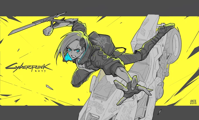 just some oldwork repost i wanna draw some lucy and rebecca from edgerunner but i been very busy recently#cyberpunk #CyberpunkEdgerunners 