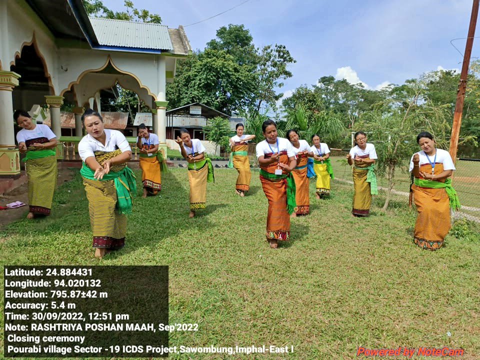 bem_hidang's tweet photo. Closing Ceremony of Rashtriya Poshan Maah 2022 #PoshanMaah2022 Sector 19 ICDS Project Imphal East-I #Manipur @MinistryWCD @POSHAN_Official https://t.co/kPY2X07ktw