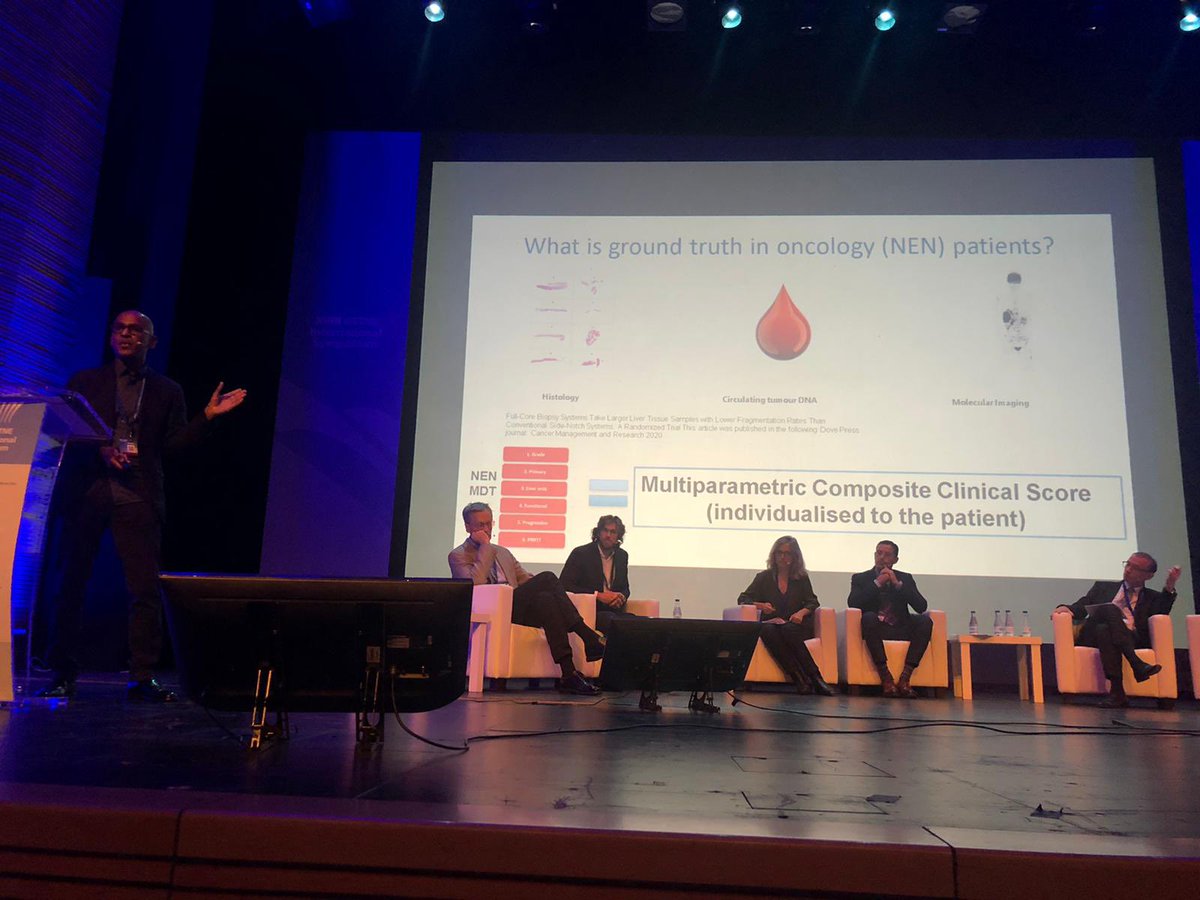 DrAngelaLamarca's tweet photo. Fantastic session to close this #GETNE22 on #systemictherapies, #PRRT and #clinicaltrials reviewed by outstanding faculty. #PrakashManoharan @TheChristieNHS #HalfdanSorbye and @DucreuxMichel https://t.co/LKOlmdJrIT