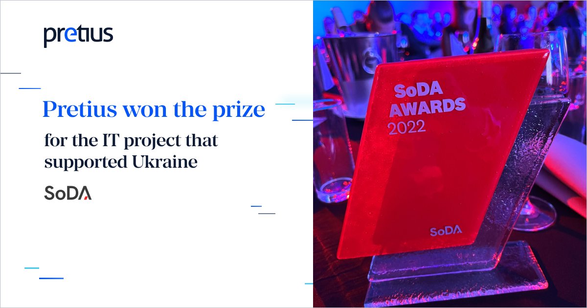 Pretius (@pretiussoftware) on Twitter photo We are proud to announce that Pretius was awarded at the Soda Awards 2022 (<a href="/sodapl_/">SoDA - Software Development Association Poland</a>) – for building a #lowcode app to manage the work of volunteers supporting Ukrainian refugees. 🇺🇦 💪 You can read more about the project here: bit.ly/3fsmHxh
#standwithUkraine #orclapex We are proud to announce that Pretius was awarded at the Soda Awards 2022 (<a href="/sodapl_/">SoDA - Software Development Association Poland</a>) – for building a #lowcode app to manage the work of volunteers supporting Ukrainian refugees. 🇺🇦 💪 You can read more about the project here: bit.ly/3fsmHxh
#standwithUkraine #orclapex