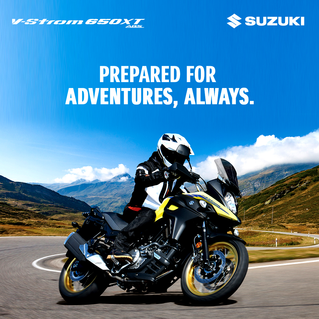 suzuki2wheelers's tweet photo. With its unique design and top-notch performance, every ride feels like an adventure with Suzuki #VStromXT
#SuzukiIndia https://t.co/x8wQje34qL