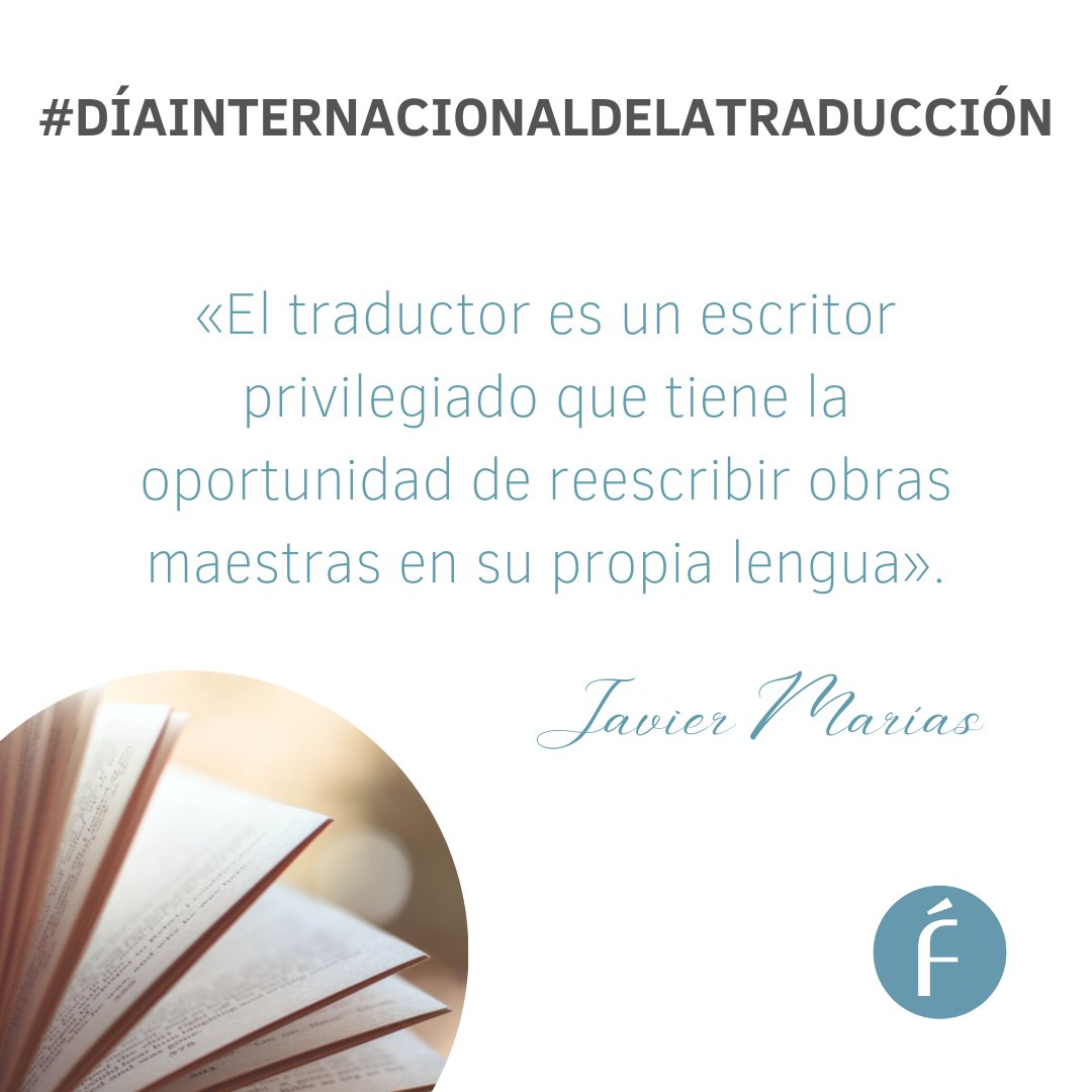 Fundeu's tweet photo. ¡Os deseamos a todos los traductores un feliz Día Internacional de la Traducción! https://t.co/E1we1vSt4x