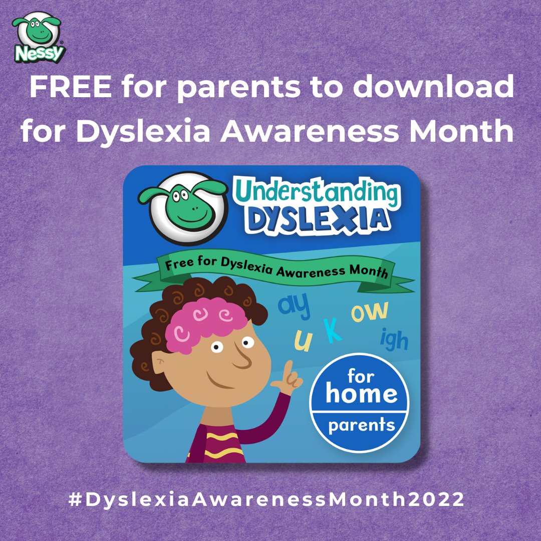 October is Dyslexia Awareness Month! Head over to our website to get FREE Understanding Dyslexia for 2 months* Sign up before 31st October! nessy.com/free-resources… 
*Parents get up to 2 free licenses *Teachers get up to 30 free licenses #DyslexiaAwarenessMonth