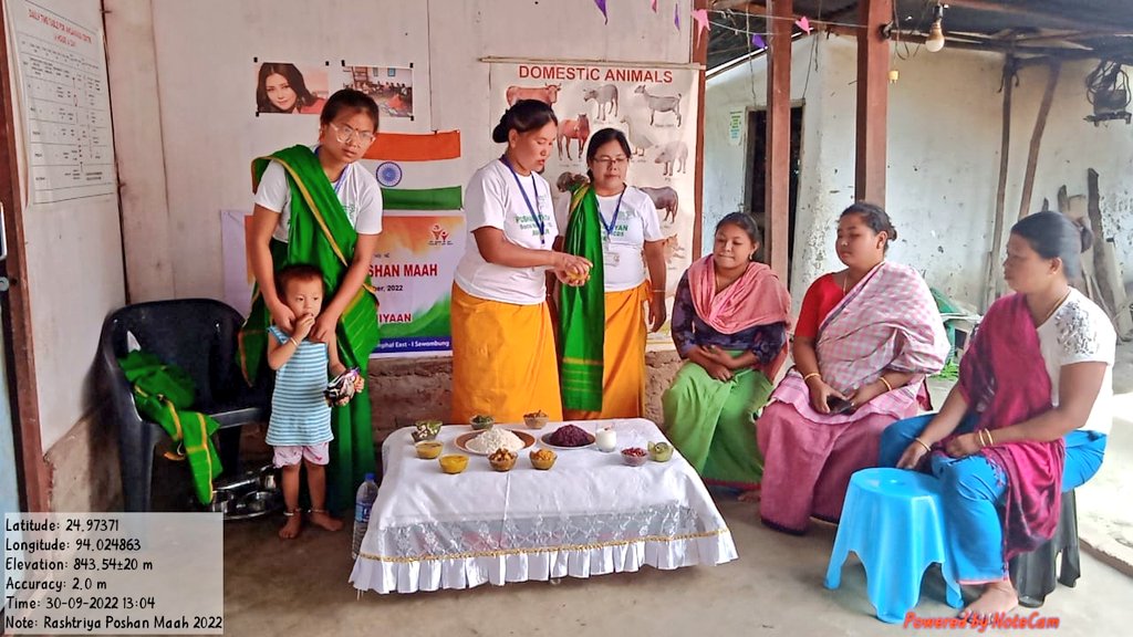 bem_hidang's tweet photo. #PoshanMaah2022
Month long Rashtriya Poshan Maah September 2022 ended with love and caring from #AnganwadDidi ICDS Project Imphal East-I #Manipur @MinistryWCD @POSHAN_Official @BanteeKonthouj1 https://t.co/MxDbckp7tZ