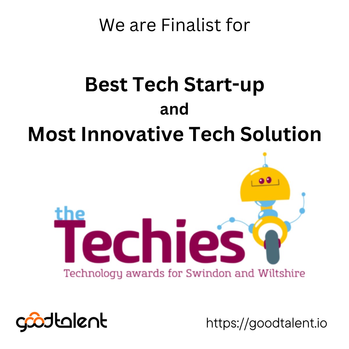 Workskuad's tweet photo. We made it to the finals of the Techies Award. We are in 2 categories: Best Tech Start-up and Most Innovative Tech Solution
We are so excited. Award night is on the 20th of October. https://t.co/Z1DsF5ac8g