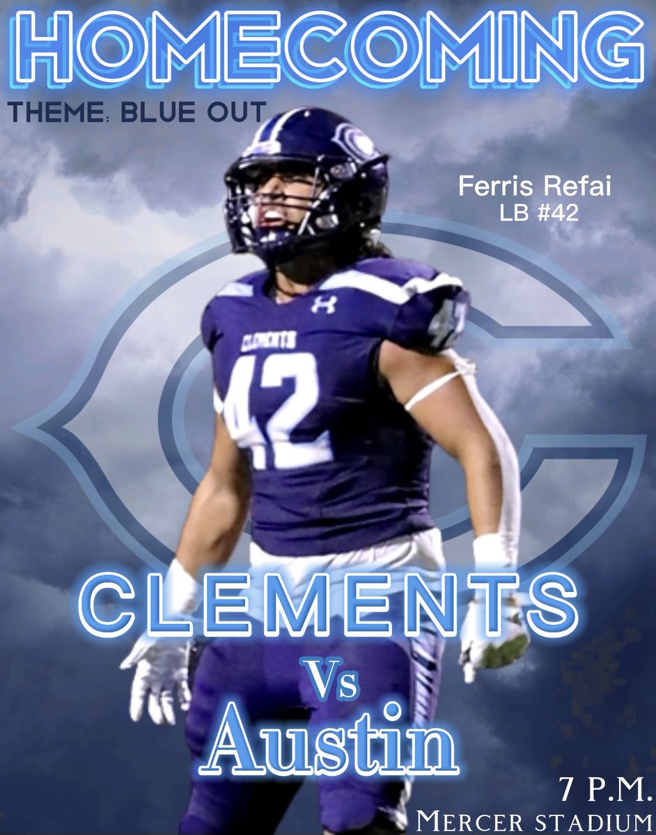 CHighFB's tweet photo. 🚨GAME DAY🚨

🏈 vs. Austin
🗓 Friday, September 30
⏰ 7:00 pm
📍Mercer Stadium 
🎟️ https://t.co/UXPyszoQhd

Theme: Blue Out
#RangerPride #LetsRide #HWPO #ChasingElite #BeatAustin https://t.co/yUSgt7KDcJ