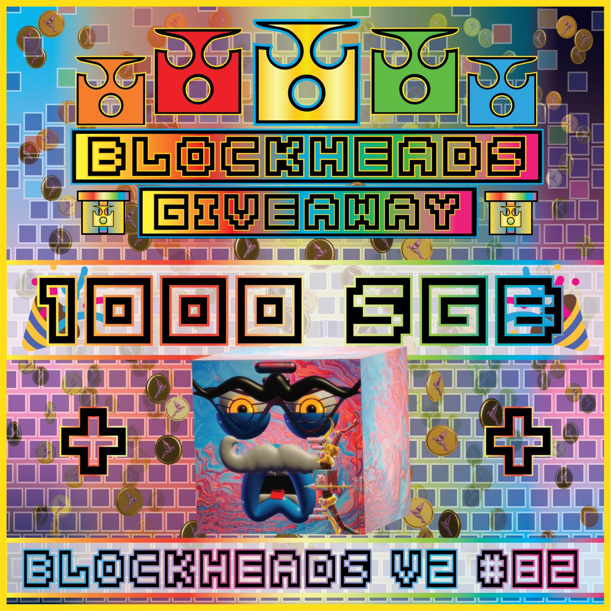 ⚔️#BLOCKHEADARMY!⚔️

Why not celebrate FLR distribution date confirmation with another..
🚨GIVEAWAY!🚨

📢1 lucky participant will receive...

🎁1000 SGB🎁
+
🟪BlockHeads V2 #82🟪
☀️'FLARE KINGDOM BOW'☀️

🟩Like✅
🟥Retweet✅
🟨Tag 3 Friends✅
🟦Follow✅

Good Luck #BlockHeads!🎉