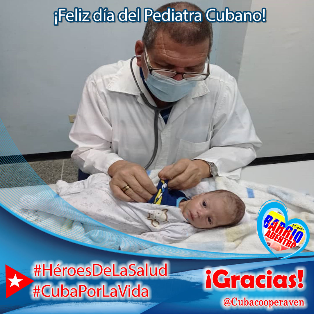 El Día del Pediatra Cubano se celebra cada 30 de septiembre, en ocasión del aniversario del natalicio del profesor Ángel Arturo Aballí Arellano, considerado el Padre de esta especialidad en la Isla. 

#CubaPorLaVida #Cuba #FuerzaCuba #FuerzaPinar #CubaPorLaPaz #CubaEsAmor