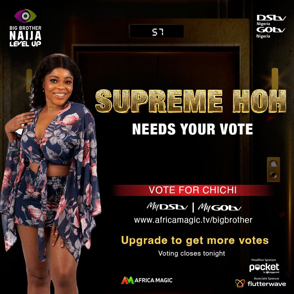 GOtvNg's tweet photo. The supreme HOH needs the votes of the  Champs to get the 100M grand prize.

#BBNaija https://t.co/RrRKq1f6iu