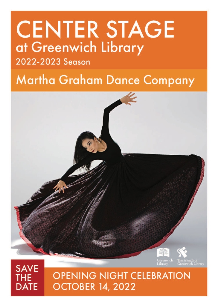 thebrucemuseum's tweet photo. Martha Graham Dance Company at the Greenwich Library.
October 14 & 15
Tickets are available online at the Greenwich Library website.
https://t.co/3Oy9lkntot
#GreenwichCT #GreenwichLibrary @GWLibrary @marthagraham #MarthsGrahamDance https://t.co/ZsRpKiFWga