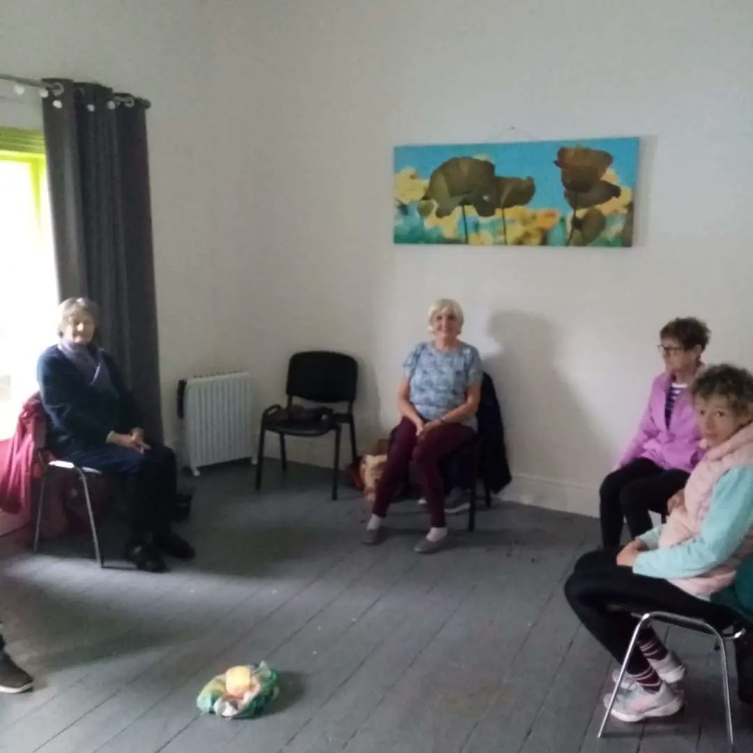 RosemountFRC's tweet photo. A great turnout for our Chair yoga today on a very wet and windy Friday as part of Social inclusion 2022. Thank to all who joined us today.
#dlrcoco
#socialinclusion
#dundrum https://t.co/cBrvUJ2AkV