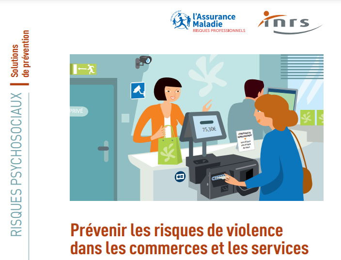 INRSfrance's tweet photo. #Outils⚒️Des agressions verbales ou physiques aux braquages, les #violences subies par les vendeurs et hôtes d’accueil peuvent entraîner des atteintes à la #santé physique ou mentale #stress post-traumatique #dépression😱Comment agir en #prévention❓👉https://t.co/p52Qib334Q https://t.co/uPFIB0nRad