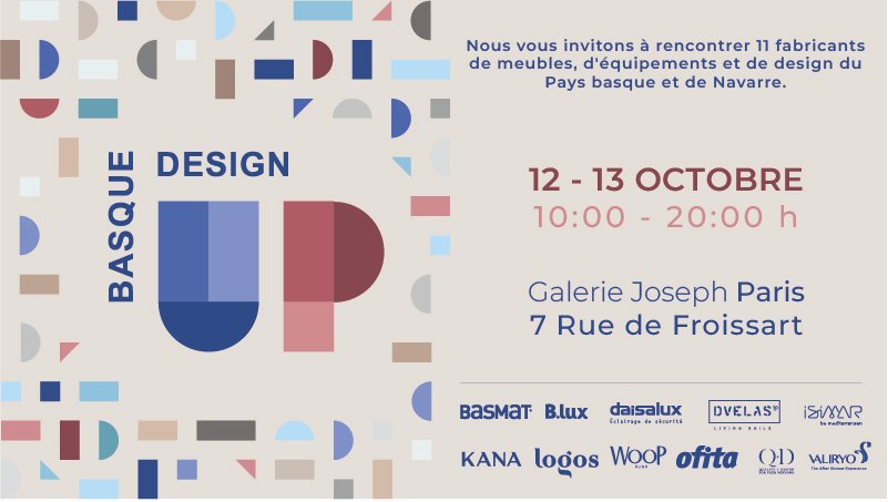 basmatcom's tweet photo. Venez découvrir les produits Baglinox-Basmat à Paris. Mercredi 12 &amp; jeudi 13 octobre, 10:00 à 20:00 h

Galerie Joseph. 7 rue Froissart, 75003 Paris

Inscriptions:
https://t.co/B02UEltuaY

#paris #decoration #habitat #paysbasque #navarre #architecture https://t.co/5PsSseHLDU