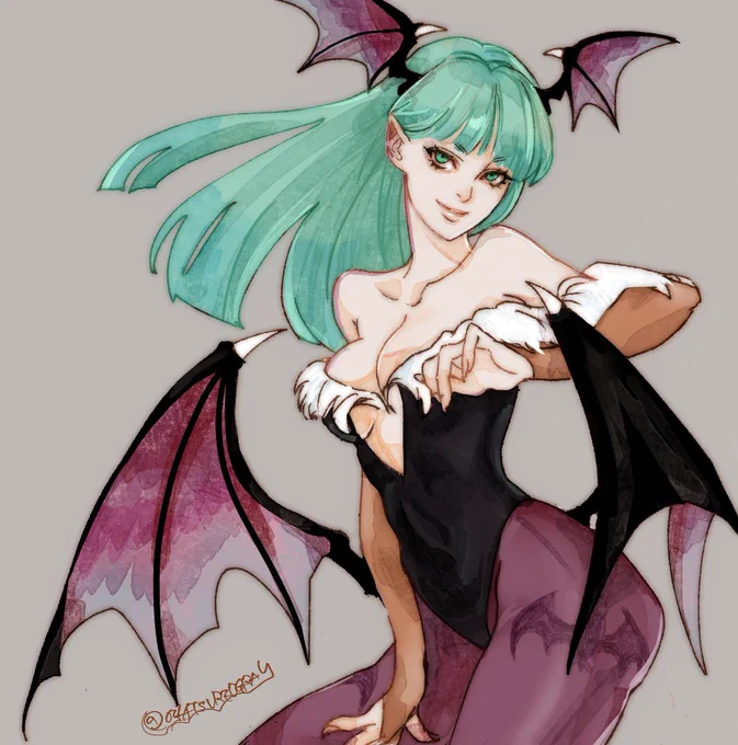 Morrigan #格ゲーキャラ描こうぜ 