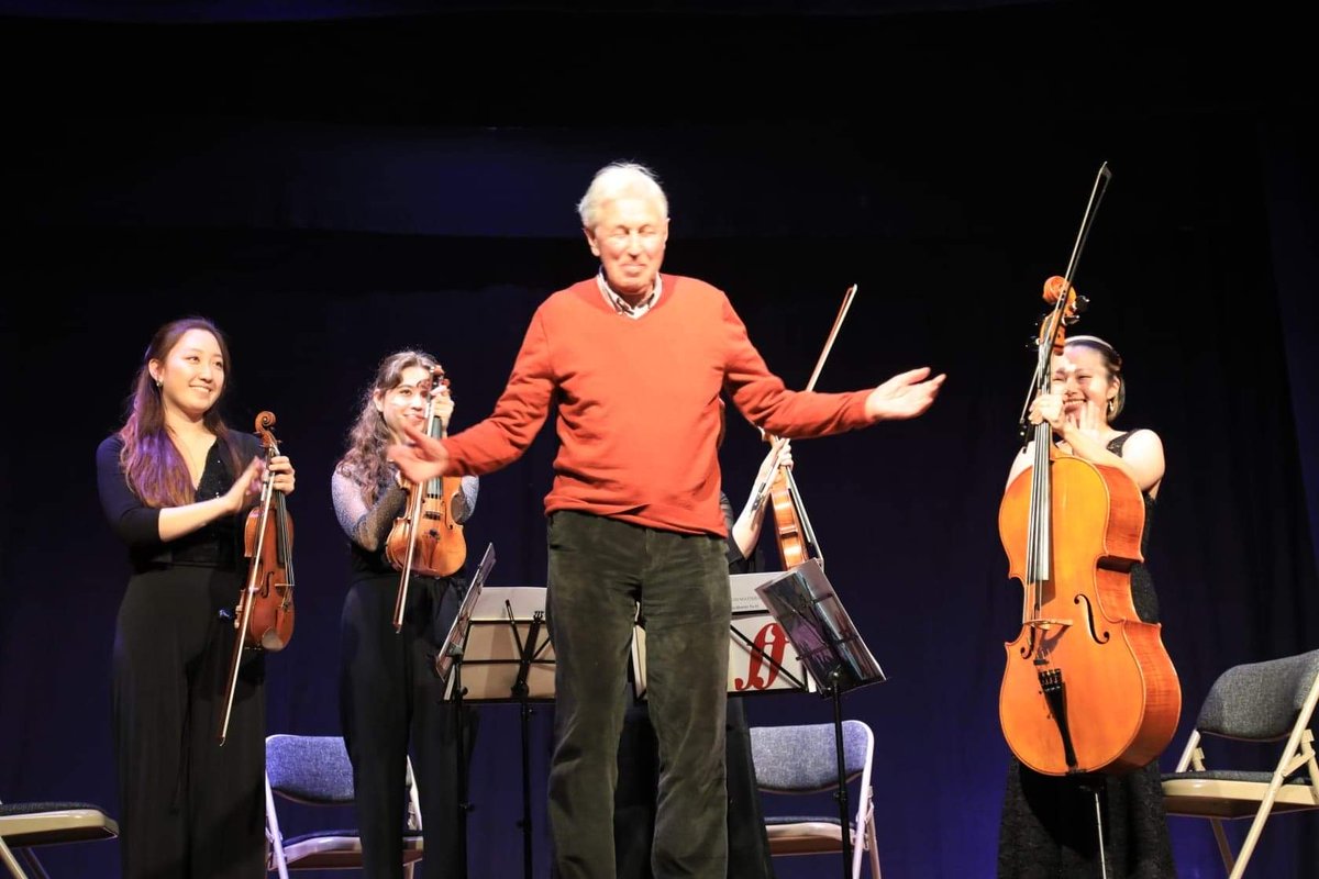 salomequartet's tweet photo. Thanks for having us @NewPathsMusic! Had a great time performing a premiere by #davidmatthews Haydn ‘Sunrise’, &amp; were v lucky to be joined by the fab @MaxwellQuartet for our 1st ever Mendelssohn Octet! A night to remember 💛 https://t.co/TKKEzZIftF