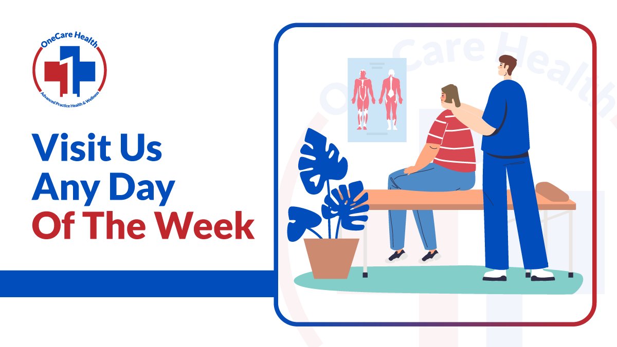 onecarehealth's tweet photo. Our clinic is now open seven days a week, making it one of the most accessible clinics in the Staten Island area. Get urgent care, chiropractor services, medi-spa, and more: https://t.co/r4mL2hwB9p
..
#Onecare #OnecareHealth #Telehealth #NY #NYC #StatenIsland #NewYork #Healthcare https://t.co/8OzAwXhS5H