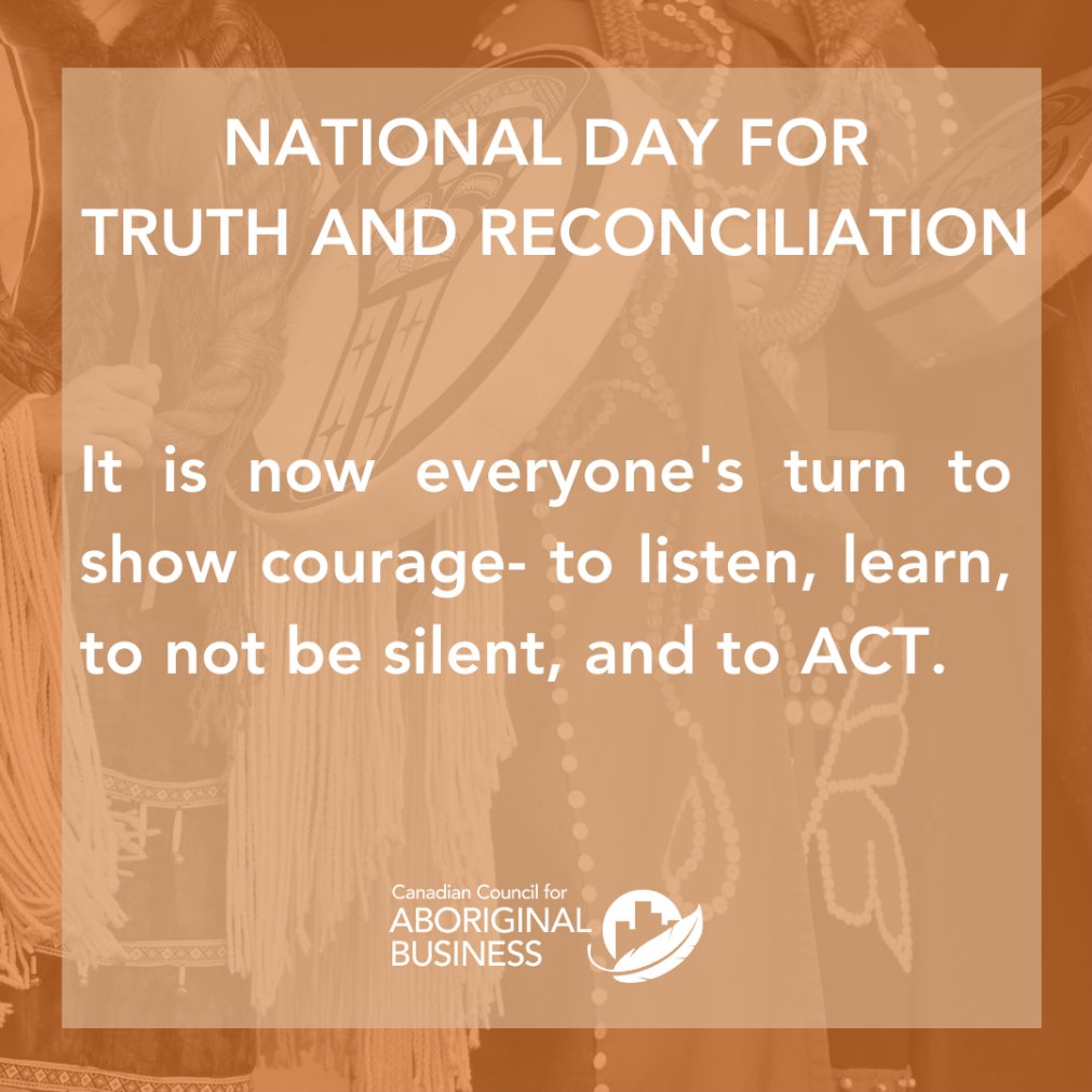 As this year marks the second official National Truth and Reconciliation Day, we encourage you to take this time to listen, learn, to not be silent, and to ACT. Read, CCAB President &amp; CEO, <a href="/BullTabatha/">Tabatha Bull</a>'s reflection  bit.ly/3SKwX2d In honour of today, CCAB will be closed.