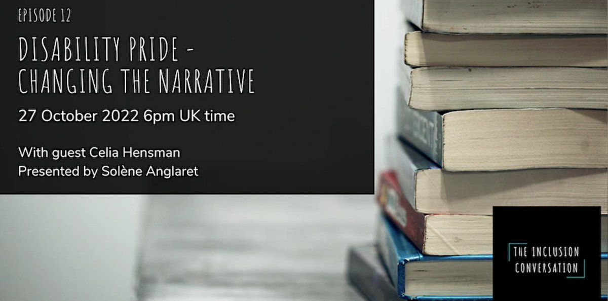 🔊We are heading to ‘The Inclusion Conversation’ to discuss ‘Disability Pride - Changing the Narrative’

🌟We will be discussing #Identity, #Perception changing the narrative, #BreakingDownBarriers, &amp; improving #Accessibility.

🌟 Register for the event: shorturl.at/jOR14