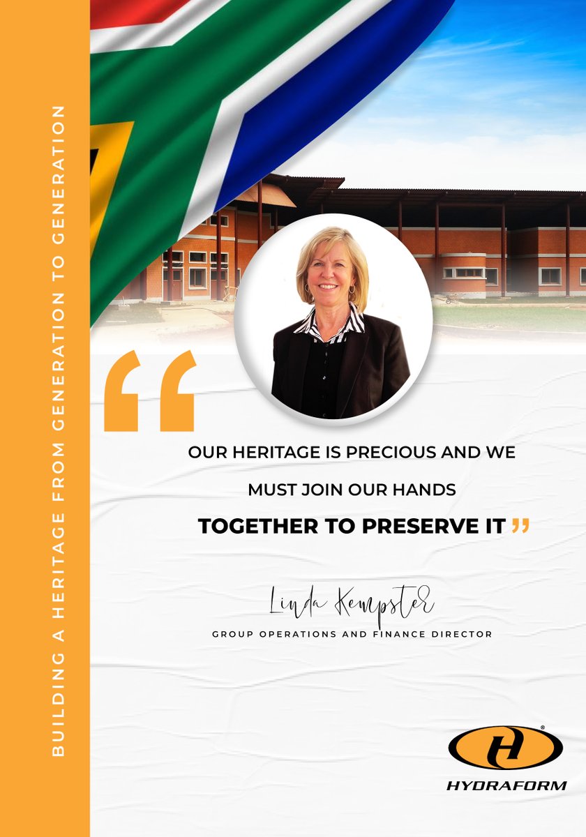 HydraformSA's tweet photo. As we close off Heritage month, let us be reminded to embrace the diversity and cultural beauty of every tradition that has built this nation.
We hope you had an excellent Heritage month from us at Hydraform.
#Reminderfriday
#OurHeritage
#BlockMaking
#BrickMaking https://t.co/MWy9ttB7By
