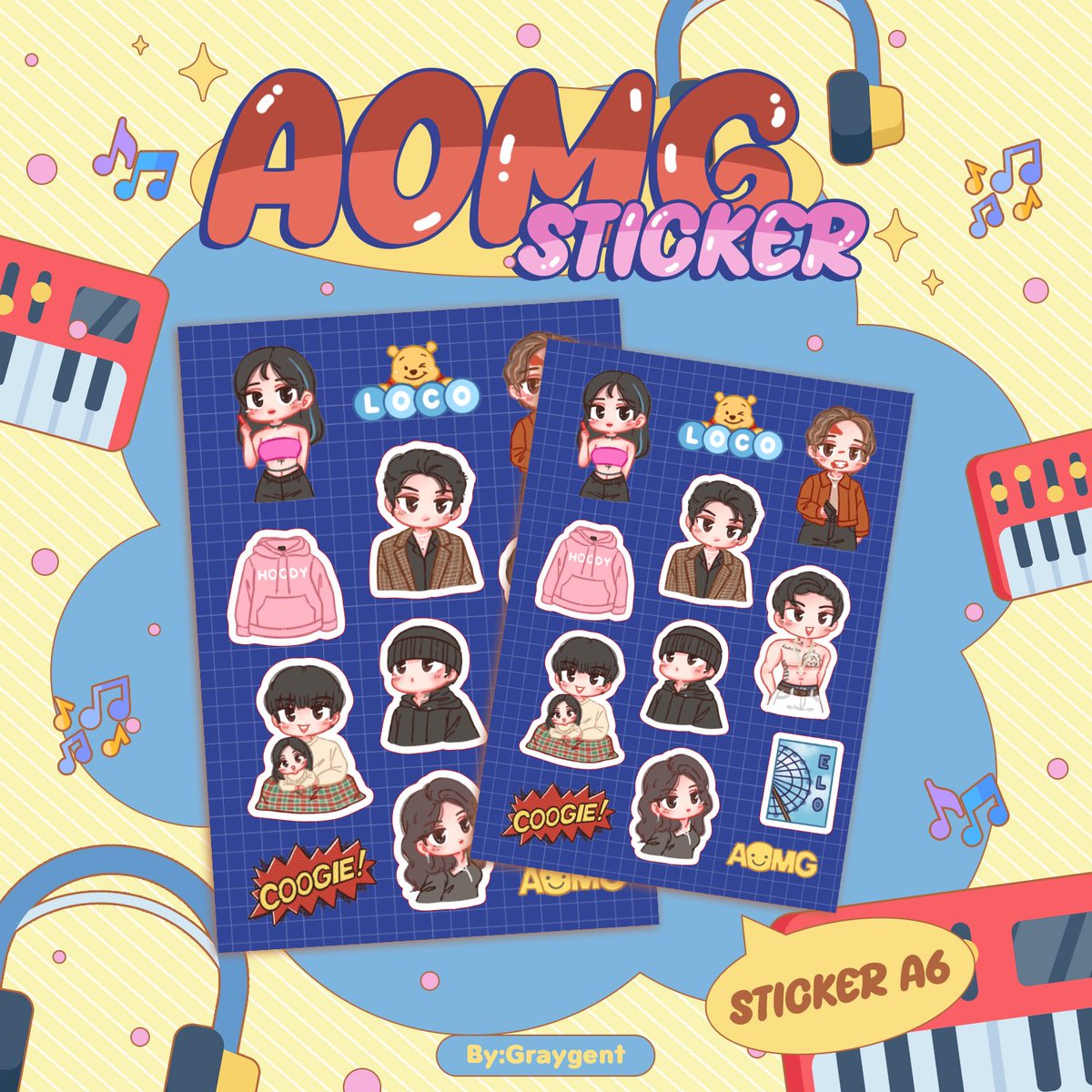 รีทวิตสุ่มแจก 1 เซต~
💙พรีออเดอร์สติ๊กเกอร์ AOMG ขนาด A6 เซต 1 ราคาเพียง 60 บาทเท่านั้น
ระยะเวลาพรี =30 ก.ย.-15 ต.ค.
รายได้หักค่าใช้จ่ายนำไปโดเนทโปรเจควันเกิดพี่เกรย์🎂
สนใจสั่งซื้อ DM มาได้เลยค่ะ #그레이 #AOMG #ตลาดนัดAOMG #ตลาดนัดKhiphop