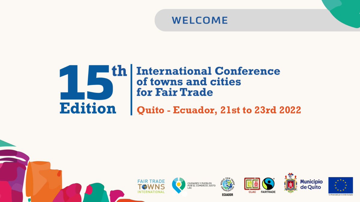 21st to 23rd October, delegations from the International and Latin American Cities for Fair Trade campaign will gather in Quito to discuss the role of #FairTrade in local economic development. 🏘️ 🔗 Join in person or online by registering for free at fairtradetowns.org