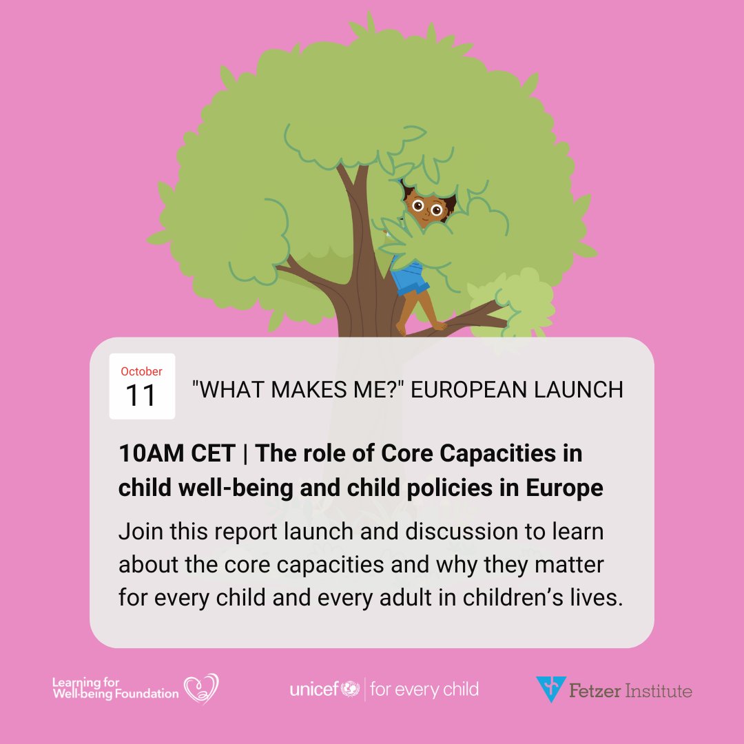 UNICEF_EU's tweet photo. Join the launch of #WhatMakesMe report and discussion with @UNICEF &amp; partners.
📅When: 11 October, 10AM CET
📍Where: European Parliament Building + online
🔗Register here to join us in person by Oct 3
https://t.co/W6zO2ZVUzK 
🗒️Agenda https://t.co/kesqByqopZ https://t.co/R82BQoqMHS