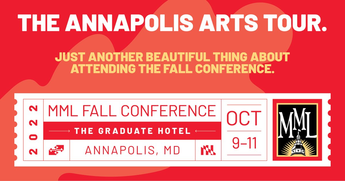 MDMunicipal's tweet photo. Guided by the mayor himself, @gavin4annapolis, many of the historical, cultural, and architectural beauties of Maryland’s capital city are on full display. From modern murals to the State House, tour it all this fall. #MMLFallConference2022 https://t.co/iJN4ZFyFFO