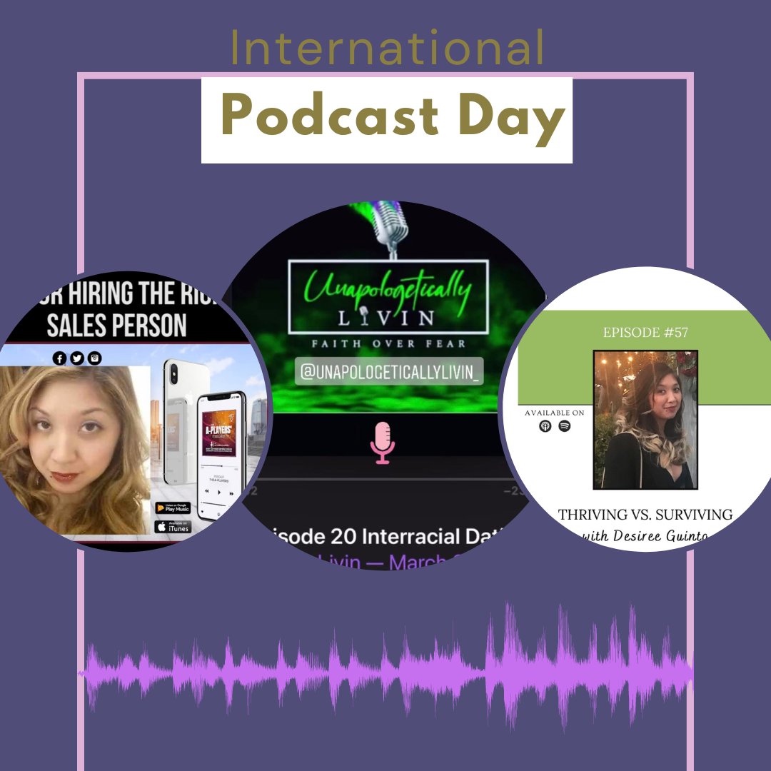 GoldenAqs's tweet photo. It's #InternationalPodcastDay! What are the podcasts you recommend? Comment below ⬇️ Thank you @unapologeticallylivin_, @aplayerspodcast and @kristymartincreative for providing space for great conversation.  #podcasters#podcastshow#podcaster #tgif  #entrepreneurs #selfmotivation https://t.co/9OiRLeLkgE