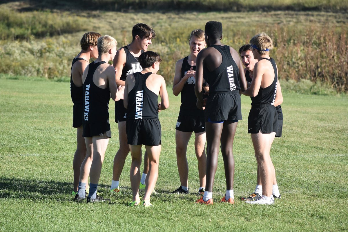 wahawk_ad's tweet photo. Gr8 job @WesternDubuque XC last night by @WestBoysXC.  The vars finished 6/18 teams. Presley Berns was 15th out of a 140 runners. The JV boys finished 3rd of 8. Yairh Gonzalez was 3rd out of a 120 runners. Photo credit: Jesse&amp;TashaKnight @WestWlooIA  @WaterlooSchools https://t.co/5eOZcWWQpo