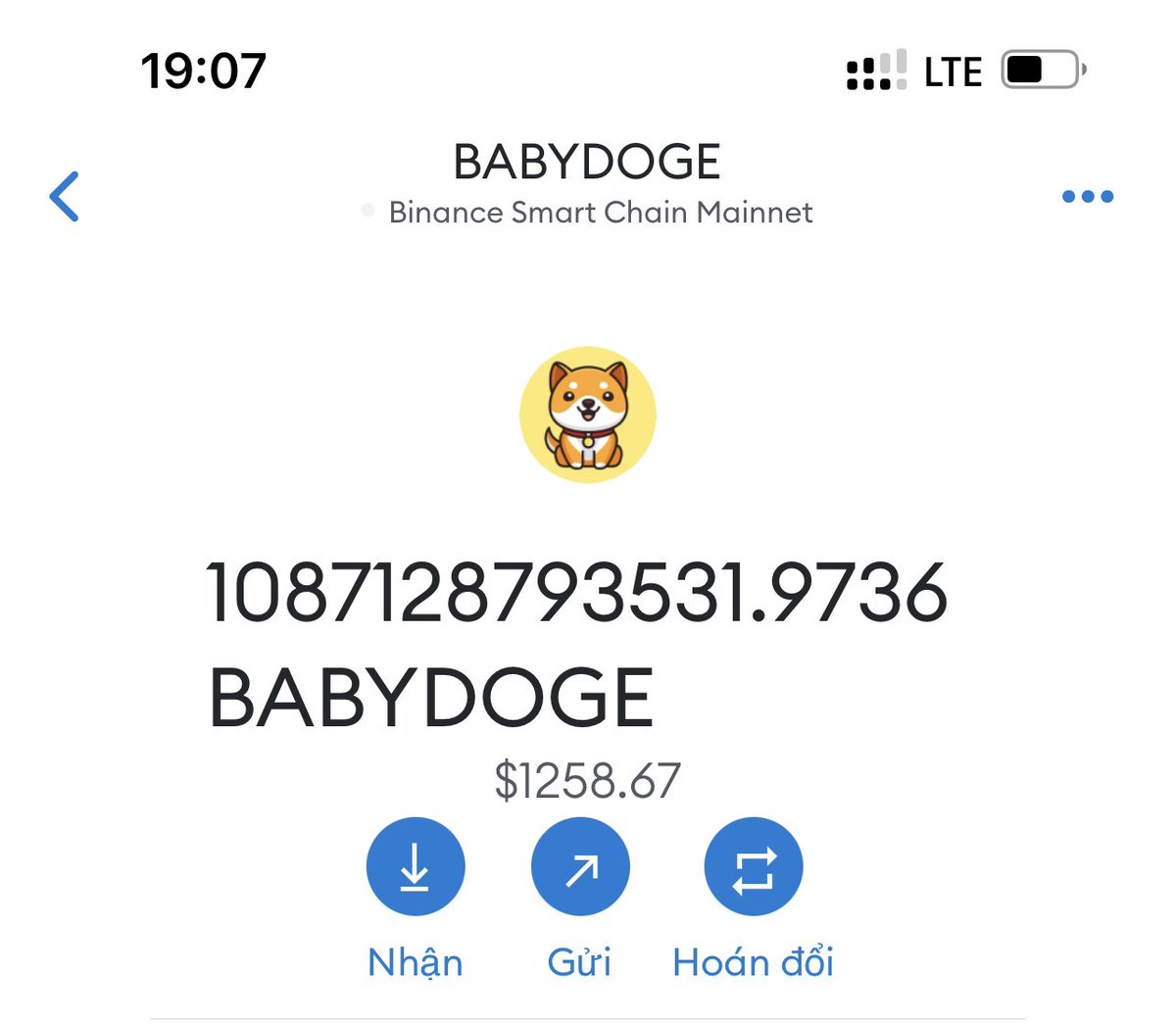 LeninUGReal's tweet photo. Vừa Swap 1 ít #Babydoge chờ trend meme đẩy lùa gà vào thị trường để market up bô phát tạo đáy trung hạn. 1k2$ với mình là vứt đấy ko quan tâm , các bạn nếu chơi cũng nên thế 100$ - 200$ vứt đấy kệ mẹ nó. https://t.co/stLDLAmcdx