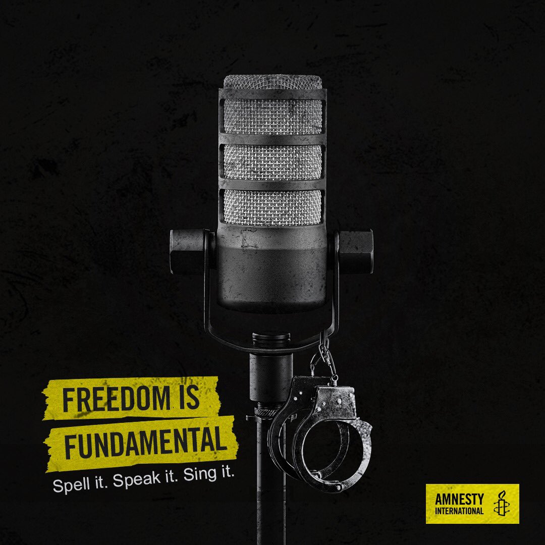zekanemm's tweet image. What’s the point of freedom if you can’t express it? Express your feelings about free speech in Nigeria. Tag @AmnestyNigeria and Tweet with #TalkYourTruth