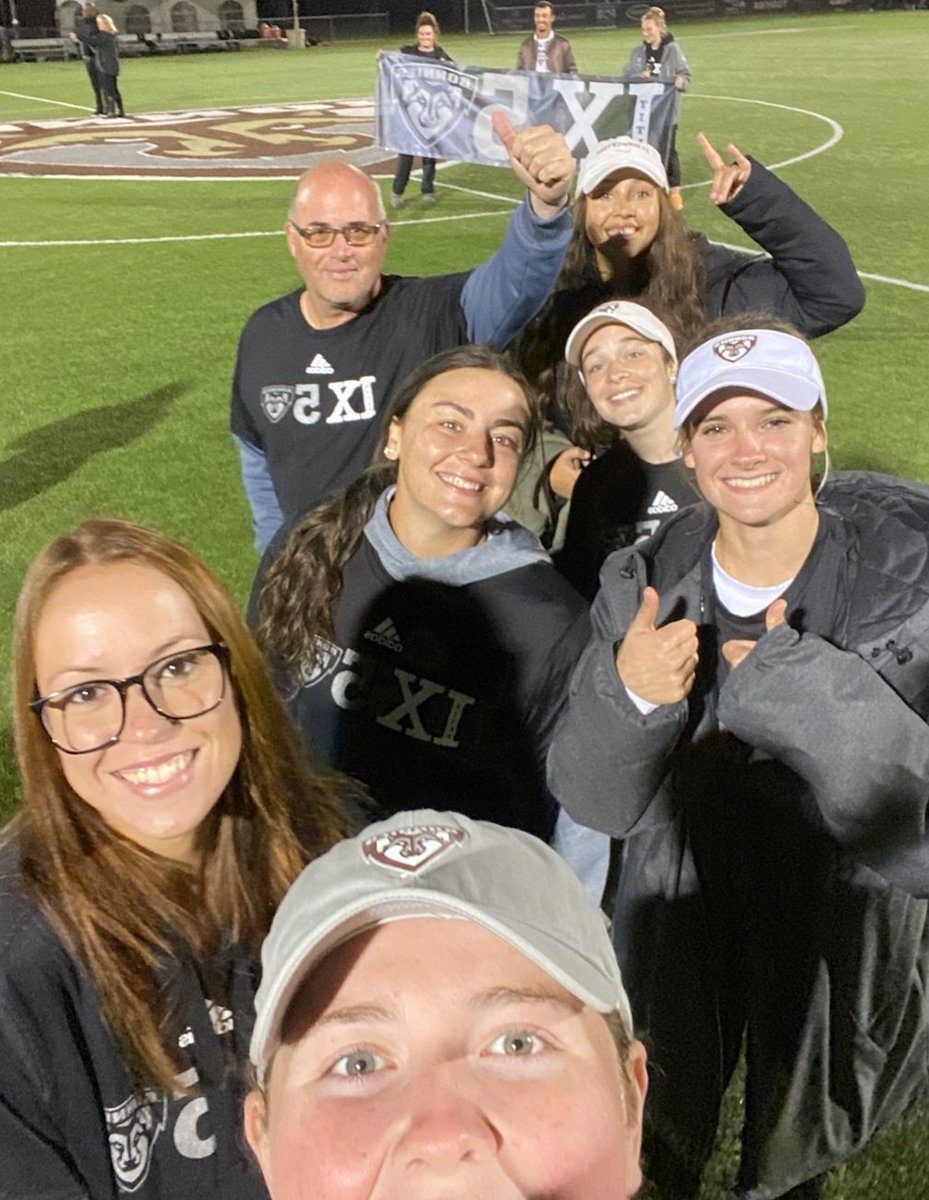 BonniesSoftball's tweet photo. We celebrated 50 years of Title IX and the goal of equality in sports.  It was a fun and perfect night to watch @BonniesWSoccer. https://t.co/kujSOk8I2x