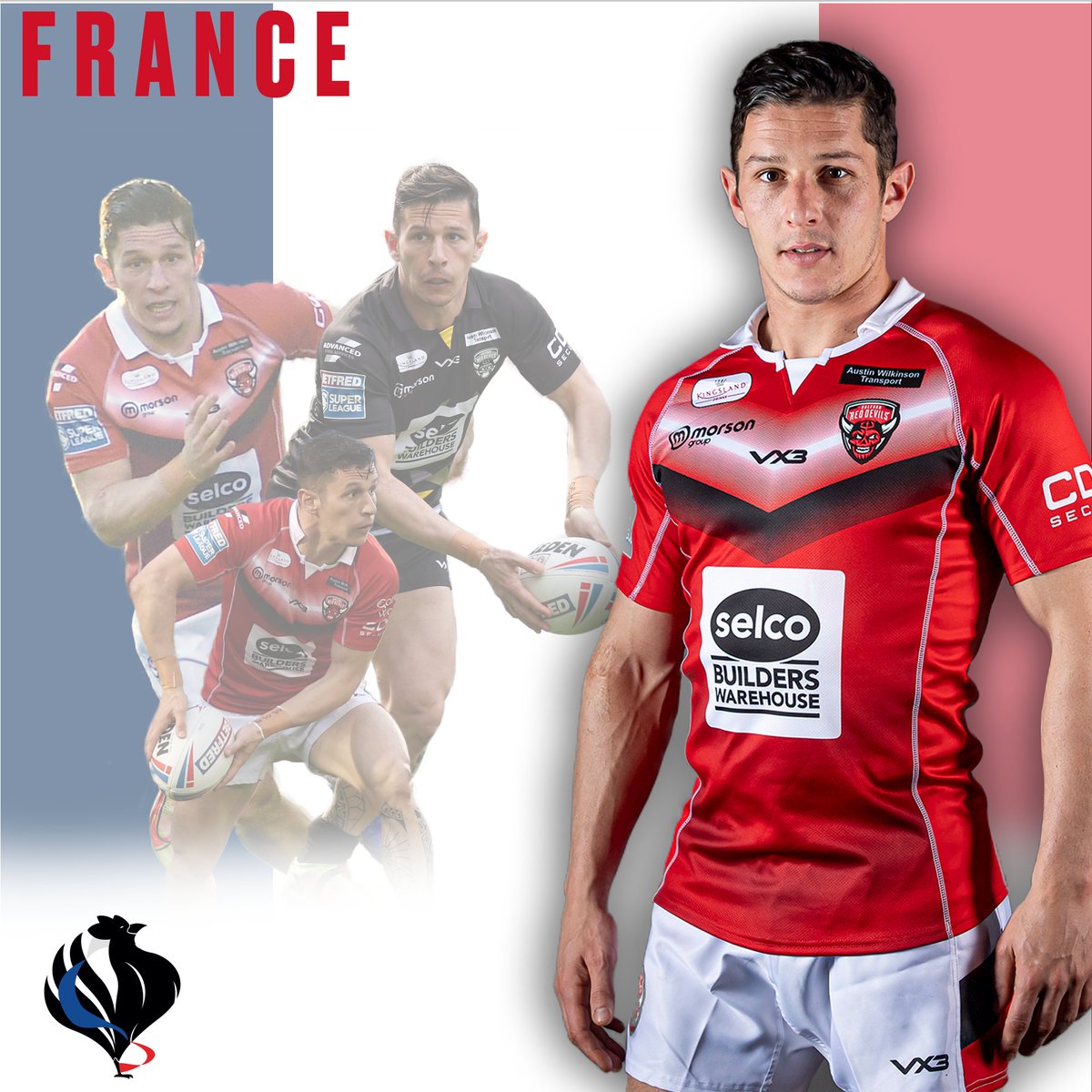 A massive congratulations to Morgan Escaré for his call-up to the France squad for the #RLWC2021!

💪 #TogetherStronger | 🔴👹