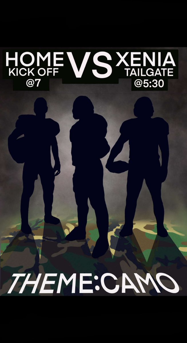b_bsquad23's tweet photo. GOOD MORNING ITS GAMEDAYYYY
GAME @ butler vs xenia 
tailgate @ 530 
homecoming festivities will take place before the game 
THEME: CAMO !!! https://t.co/EFxyr68KcY