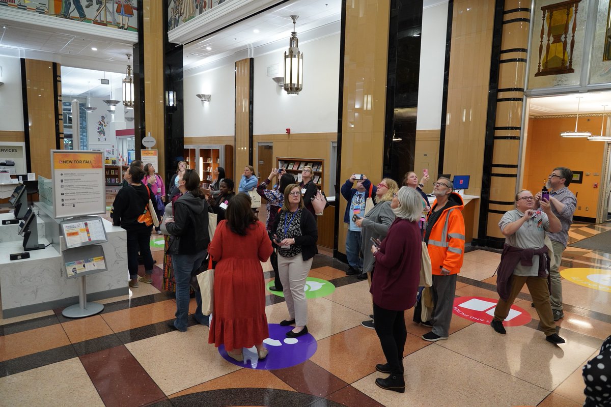 OhioLibraryCncl's tweet photo. We were blown away by the incredible event @ToledoLibrary last night. #OLC22 attendees had an AMAZING time at the Main Library's reception and after party. Thank you @ToledoLibrary! https://t.co/eevapPaplG