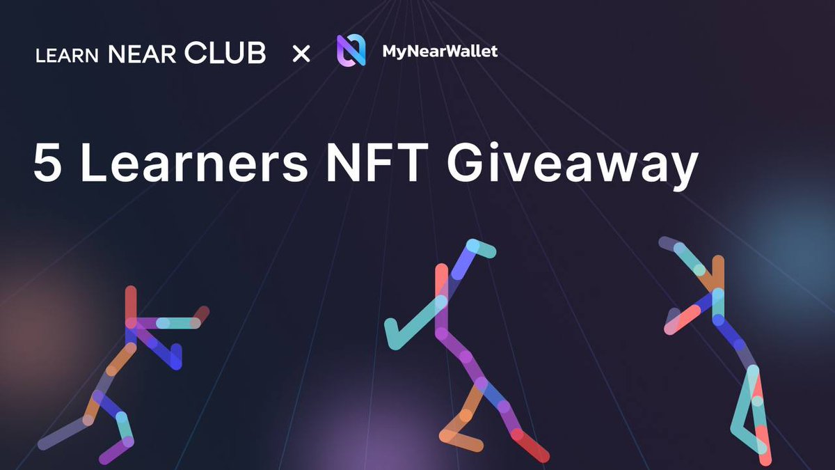 🕺New partnerships = cool giveaways!🏆
Sounds good, <a href="/MyNearWallet/">MyNearWallet</a>?🤩
5 lucky winners will get (L)Earners NFTs!
➡️ Follow <a href="/LearnNear/">Learn NEAR Club | (L)Earn🕺</a> and <a href="/MyNearWallet/">MyNearWallet</a>
➡️ Like and RT
➡️ Tag 3 friends in replies
Ongoing: 72 hours
Go get yours! 🔥
learnnear.club/what-are-learn…