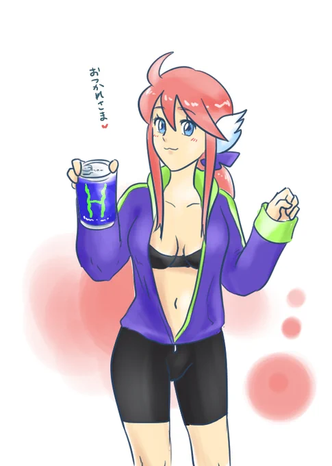 スワンガールちゃん追加で#今月描いた絵を晒そう 
