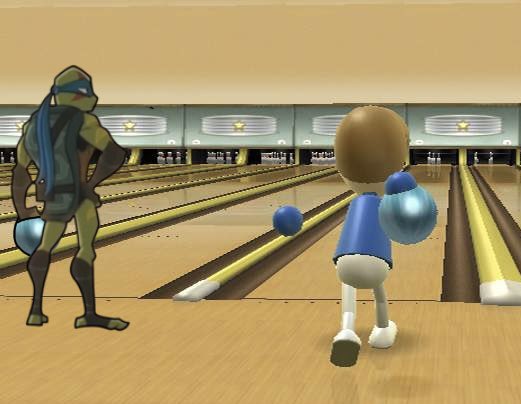 WhereDidLeoGo's tweet photo. Leo SHOULDN’T be in Wii Sports Bowling! Does he even know how to bowl? #riseofthetmnt #rottmnt #rottmntleo #SaveRiseoftheTMNT #UnpauseRiseoftheTMNT #UnpauseROTTMNT https://t.co/m7bFH2X6IO