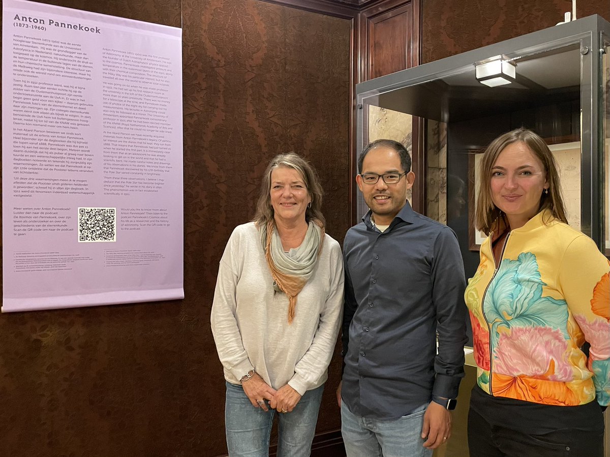 Met <a href="/EddaEddaEdda/">Edda Heinsman</a> en @ChaokangTai bij <a href="/allard_pierson/">Allard Pierson</a> om de Pannekoek-minitentoonstelling in het verhalenkabinet te bekijken (en de qr-code van de #pannekoekpodcast te checken). Onder meer Pannekoeks dagboeken zijn nu overgedragen!