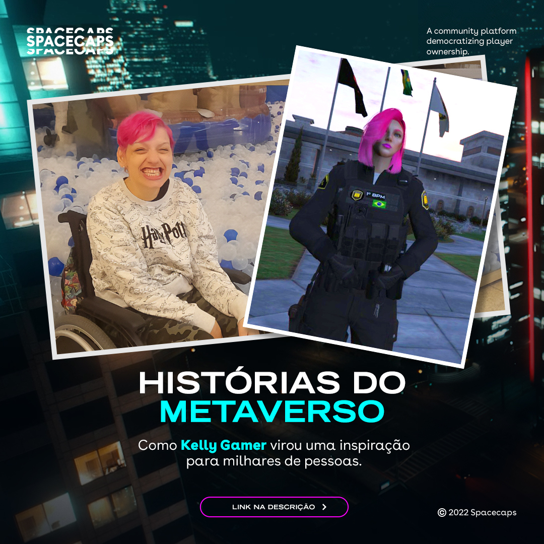 spacecapsgg's tweet photo. O universo em volta dos games é um mundo aberto de oportunidades para histórias incríveis que estão sendo contadas. Hoje vamos conhecer a @KellyMillys , uma mulher portadora de Paralisia Cerebral que tem muita coisa para falar diretamente do metaverso.

https://t.co/M682xiOtkp https://t.co/YKslbD8CrS